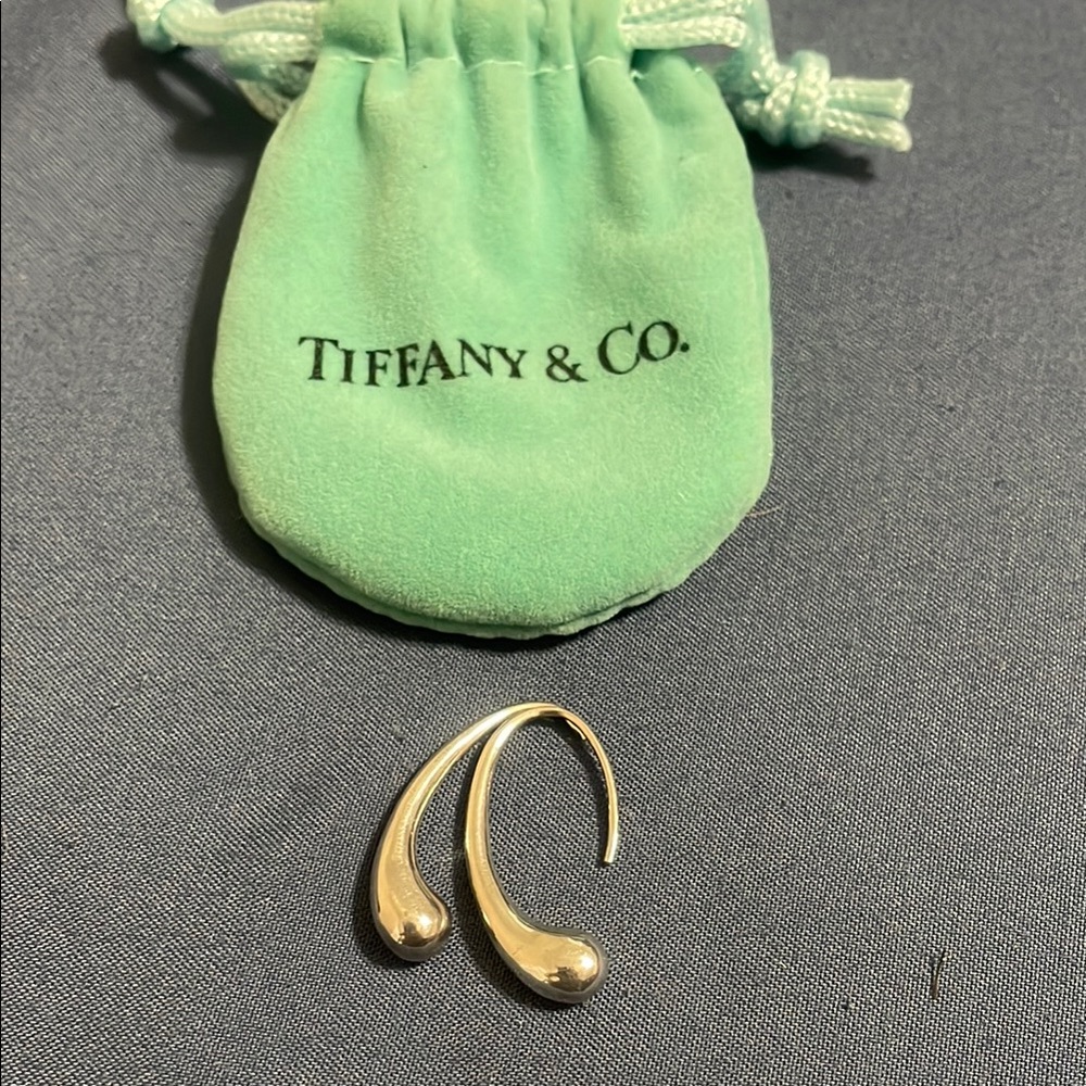Tiffany & Co. Silver Earrings with Minimalist Design